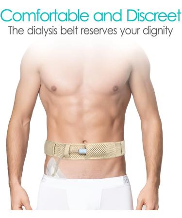 DiaBelt Mesh Breathable PD Belt - Peritoneal Dialysis Catheter Accessories - Stomach Holder Protector - Beige - Medium - Pack of 1 - Buy Online on GoSupps.com
