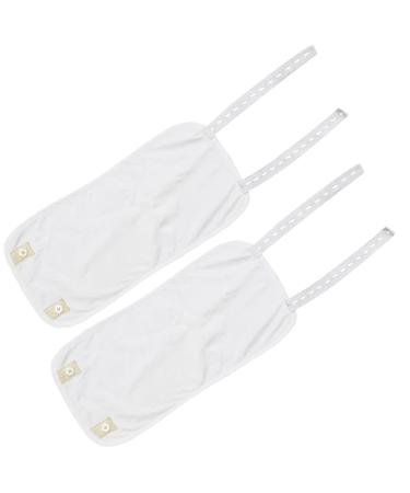 Castor Oil Pack Wrap Kit 2PCS Leakproof Reusable Caster Oil Pack Wrap Kit Adjustable Soft Castor Oil Packs for Knees Calves Elbow Wrist (Oil Not Included)