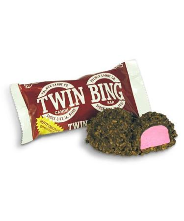 Palmer Twin Bing - Chocolate and Cherry Nougat Candy Bars (Pack of 6)