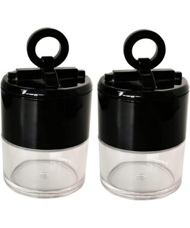 FOMIYES 6 Pcs Powder Box Double Layer Pressed Powder Portable Powder Case Makeup Loose Powder Flocked Cotton 7x4cmx3pcs Blackx3pcs - Buy Online on GoSupps.com