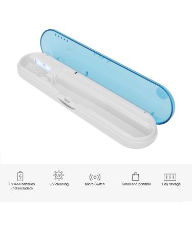 Uv Toothbrush Sanitizer Sterilizer Toothbrush Disinfection Box - Portable and Reliable Uv Toothbrush Cleaning Case for Home and Travel - Buy Online on GoSupps.com