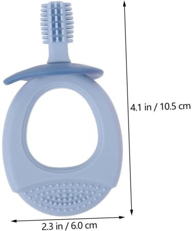 Frcolor Silicone Toddler Toothbrush Set - 2 Pack Kids Oral Care - Safe & Soft Silicone Dental Toys for Children - Buy Online on GoSupps.com