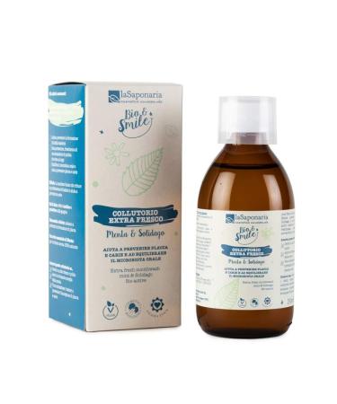 Mint and Solidago Organic mouthwash 250ml La Saponaria
