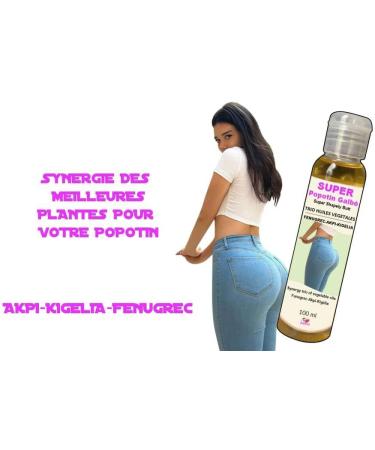 FENUGREC-AKPI-KIGELIA Synergy Oil for Buttocks-Hip-Breast Fat 100 ml 100 ml I Love My Popotin - Buy Online on GoSupps.com
