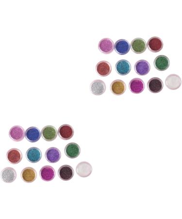 Beavorty 24 boxes of Color Pearl Mixed Colors Shadow Powder Pigment Cosmetic Makeup Eye Glitter Professional mediumx2pcs Assorted Colorx2pcs - Buy Online on GoSupps.com