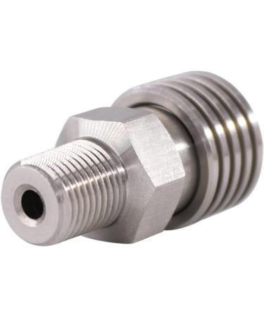 HMKUGO Male Thread to 8MM Female Quick-Disconnect Stainless Steel Adapter w/ O-Ring for PCP Paintball Charging - Buy Online on GoSupps.com