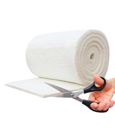 Ceramic fiber mat high -temperature |Firefighters' cotton blanket |High temperature insulation mat insulation cotton silicate ceramic fiber ceiling insulation one-sided aluminum foil (40 mm thick) 30mm