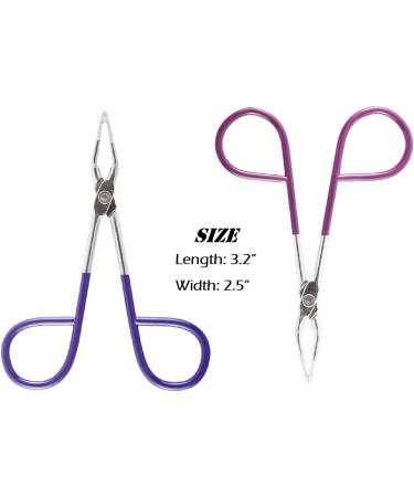 Professional 2-in-1 Tweezers with Scissor Handle and Eyebrow Brush | Precision Beauty Tools for Men and Women | Portable Facial Hair, Ingrown Hair, Blackhead Remover - Buy Online on GoSupps.com
