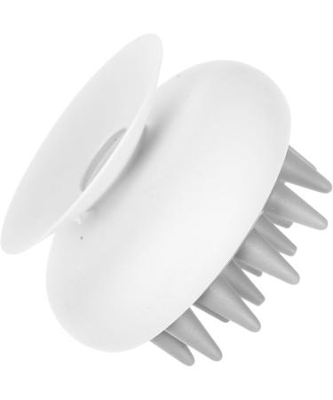 Healvian 4-Piece Shampoo Brush Set - Anti-Hair Loss Shower Comb with Suction Cups | Massage & Clean Hair Washer (8.00x8.80cm) - White - Buy Online on GoSupps.com