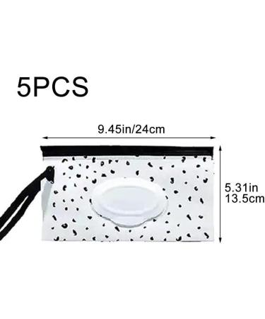 5 Pcs Baby Wipe Dispenser Portable Refillable Wipe Holder Baby Wipes Container Reusable Travel Wet Wipe Pouch Style 3 - Buy Online on GoSupps.com