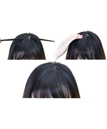 Natural Synthetic Hair Flat Bangs/Fringe Mini Hair Bangs Fashion one Clip-in Hair Extension(Dark Brown) - Buy Online on GoSupps.com