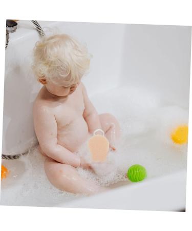 8 Pcs Baby Sponge Bath Balls - Comfortable Portable Body & Shower Scrubber for Infants - Essential Baby Bathing Accessories - Buy Online on GoSupps.com