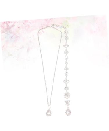 CHILDWEET Choker Necklaces for Girls Wedding Necklaces Ladies Back Chain Body Chain Box Crystal Back Miss - Buy Online on GoSupps.com