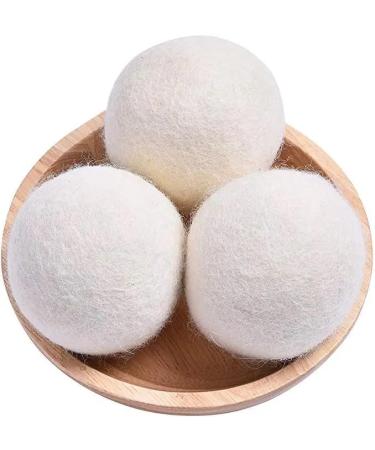 XL Organic Wool Dryer Balls - 100% New Zealand Wool Fabric Softener | Reusable Laundry Balls for Wrinkle Reduction (6 Pack) | Eco-Friendly Home Essentials - Buy Online on GoSupps.com