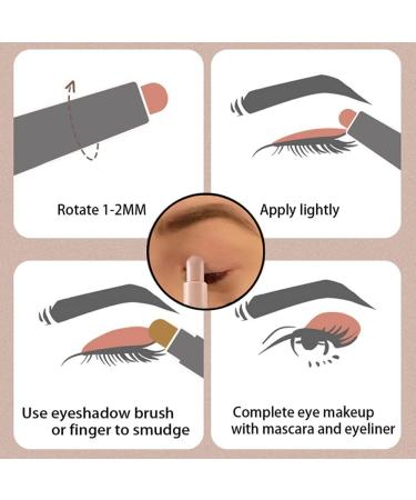Go Ho Cream Eyeshadow Stick - Waterproof, Smooth & Vivid | Easy-to-Apply Eyeshadow Pencil - Buy Online on GoSupps.com