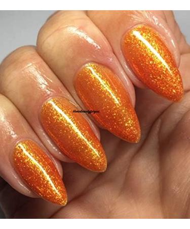 Bluesky ORANGE GOLD SHIMMER FINE GLITTER JQ07 Nail Gel Polish UV LED Soak Off 10ml Gold Orange - Buy Online on GoSupps.com