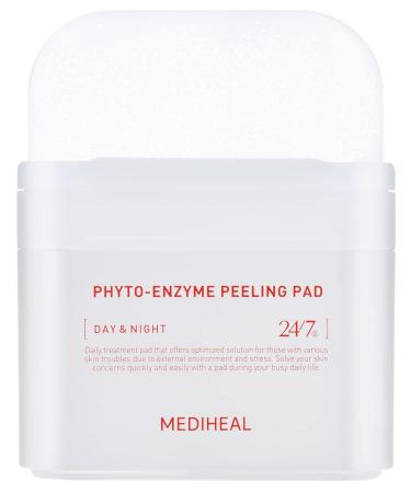 MEDIHEAL Phyto Enzyme Peeling Pad - Vegan Face Resurfacing Gauze Pads with LHA & Papaya Enzym - Pore Tightening Pads to Control Sebum - Exfoliating Pads for Dead Skin Cells 90 Pads