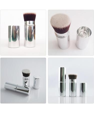FOMIYES Retractable Makeup with Cover Powder Foundation Brush Powder Brush Foundation Retractable Brush Cosmetic Applicator Makeup Supplies Artificial Fiber Telescopic - Buy Online on GoSupps.com