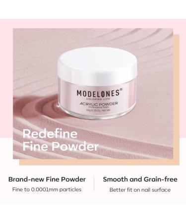 Shop Modelones Acrylic Powder - 6 Colors Transparent Jelly Nude Nail Art - Milky White & Pink - Perfect for 3D Carving & French Extensions - Ideal Gifts for Women - Buy Online on GoSupps.com