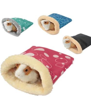 POPETPOP Hamster Sleeping Bag : 3pcs Winter Warm Hamster Bed Small Animal Hideout Pouch Small Pet Nest for Hedgehog Random Color(13 x 12 x 6cm) 13L x 12W x 6H cm As Shownx3pcs - Buy Online on GoSupps.com