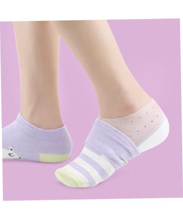 NOLITOY Heel Inserts - Silicone Shoe Sole Protector for Height Increase & Plantar Pain Relief | Adjustable Invisible Heel Lifts - Buy Online on GoSupps.com