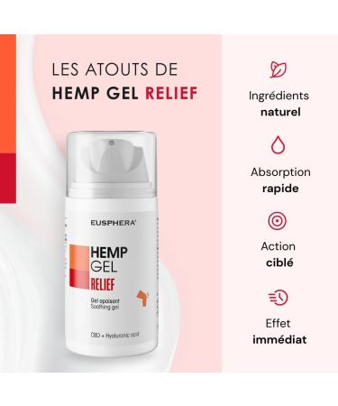 EUSPHERA GEL PLUS Gel D contractant Musculaire - Pommade Chauffante Musculaire & Cr me Tendinite Coude - Pommade pour R cup ration Musculaire et Douleur Dos au CBD Anti Inflammatoire & Camphre 75ml - Buy Online on GoSupps.com
