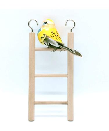 Small Wooden Bird Ladder Set - 3 Step & 4 Step | Cage Climbing Toy for Parrots - Birdie Basics - Buy Online on GoSupps.com