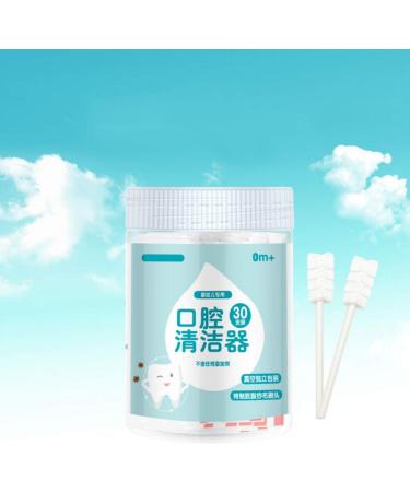 Baby Tongue Cleaner & Brush - 30 Pack Easy-Grip Handle Upgraded Gum Shrinkers with One-Way Swabs for Oral Care - Buy Online on GoSupps.com