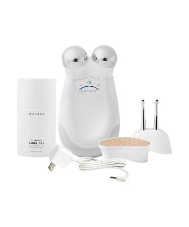 NuFACE Trinity Complete   Microcurrent Facial Toning Device with Hydrating Aqua Gel Activator (1.69 Fl Oz)  Effective Lip & Eye Attachment and Wrinkle Reducer Attachment Trinity w/ Complete Set