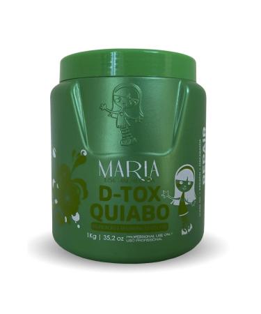 Maria Escandalosa | D-TOX Quiabo Hair Mask | Ojon Oil + Keratin+ Macadamia | 1000 gr / 35.2 oz.