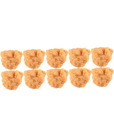 Vaguelly 20 Pcs Simulation Popcorn Chicken Fake Chicken Simulated Roasted Chicken Nuggets Chicken Nuggets Fake Desk Top Decor Realistic Meat Model Toys for Child Pvc Food Chicken Wings 3X2.5X2CMx2pcs 1 - Buy Online on GoSupps.com