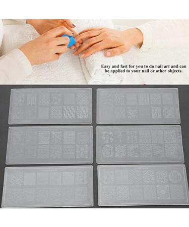 Buy Nail Art Stamping Plates Set - Professional DIY Silicone Templates with 10 Plates Stamper & Scraper | International Shipping Available - Buy Online on GoSupps.com