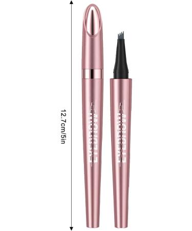 4 Point Eyebrow Pencil 3d Waterproof Microblading Eyebrow Eye Brow Microblade Long Lasting Brow Pencils Light Brown Black Dark Brown Gray 1 count (Pack of 1) - Buy Online on GoSupps.com