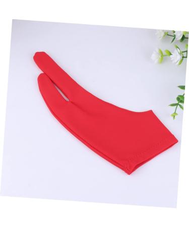 FRCOLOR Drawing Glove - 2 Pcs Art Gloves for Sketching Writing & Graphics | Gauntlet Style 2 Finger Mitten - Red Medium - Buy Online on GoSupps.com