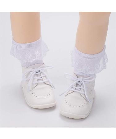 Sonsage Infant Baby Boys Girls PU Leather Loafers Brogue Dress Shoes 6-12 Months - White - Buy Online on GoSupps.com