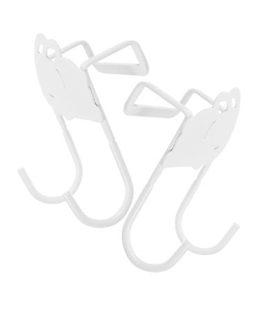 2pcs Cute Rabbit Hook Heavy Duty Clothes Hanger Hanging Towel Over The Door Hooks Drying Rack Sponge