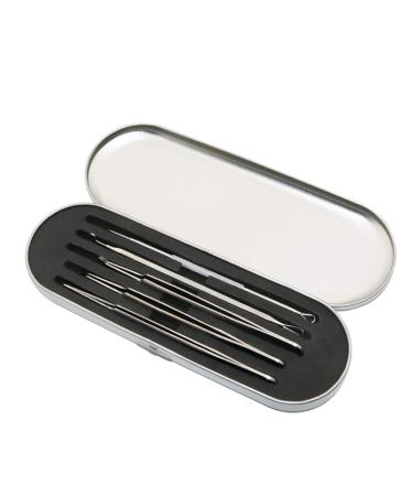 FEITA Blackhead Remover Kit - 5 Pcs Acne Tweezers & Extractor Set with Travel Case - Buy Online on GoSupps.com
