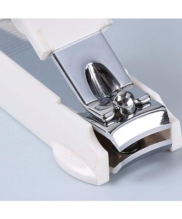 UNbit Nail Clipper Adult Nail Clippers Plastic/Carbon Steel White Nail Clippers 1.8 * 4.2 * 13cm Rotating Magnifying Glass Nail Clippers - Buy Online on GoSupps.com