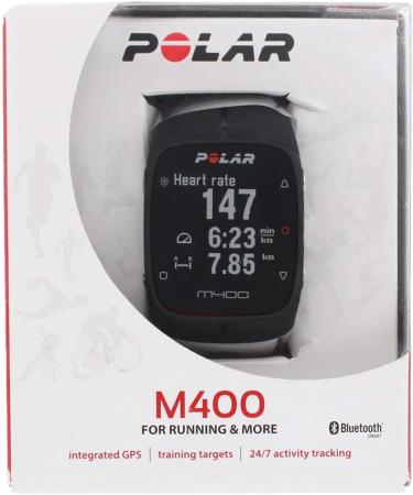 Polar M400 GPS Running Watch Black with Chest Strap | International Shipping Available - Buy Online on GoSupps.com