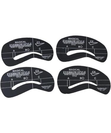 Beatifufu 24pcs 6 Sets Eyebrow Tool Template Card Cosmetic - Buy Online on GoSupps.com