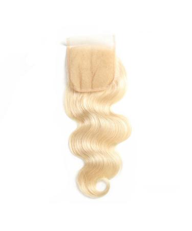 Mila Blonde 613# Real Hair Lace Closure - 100% Remy Brazilian Body Wave 10 (4x4) with Baby Hair - International Shipping Available - Buy Online on GoSupps.com