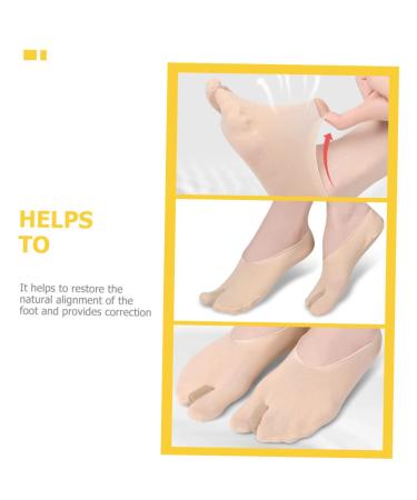 Buy Healeved 3 Pairs Separator Boat Socks | Bunion Straightener & Foot Stretcher for Men & Women - Best Comfort & Support - Buy Online on GoSupps.com