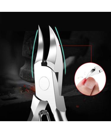 CAREOR Precision Toenail Clippers for Thick or Ingrown Nails - Chiropodist Style Nipper for Fungus Toe Nails - Soft Rubber Handle - Buy Online on GoSupps.com