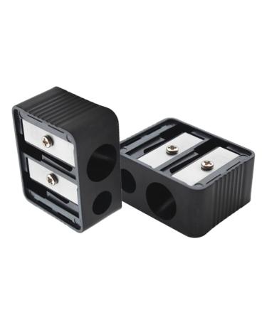 Buy Professional Double Hole Makeup Pencil Sharpener for Eyebrow Lip Liner & Eyeliner | Dual Sharpener for School & Office Supplies - International Shipping Available - Buy Online on GoSupps.com