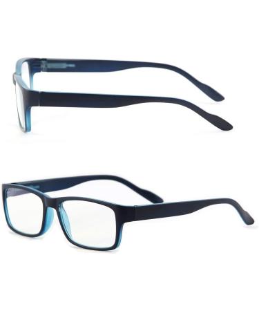 Readerest Blue Light Blocking Reading Glasses 2.25 Magnification | Computer Glasses for Men and Women | Anti Glare, Anti Eyestrain, UV Protection | Black/Blue 2.25x - Buy Online on GoSupps.com