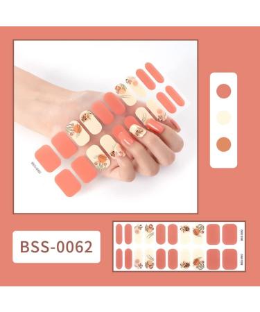 YICHEN 20PCS Nail Adhesive Wrap Gel Nail Polish Strips Stickers Full Wraps Semi-Cured Nail Sticker Waterproof Self-Adhesive Gel Stickers Decals with Nail Tools for Women Girl(UV/LED Lamp Required) Color 10 - Buy Online on GoSupps.com