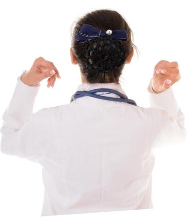 FRCOLOR Net Pocket Butterfly Barrettes Christmas Bows Hair Clip Silk Hair Bow Hair Clip Bun Cover Plush Hair Bow Hairnet Lace Bow Hair Bun Cover Temperament Polyester China Work 11.5x7cm Blue - Buy Online on GoSupps.com