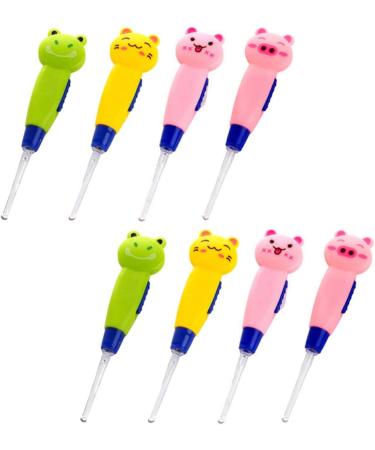 Cartoon Earpicks Set - 24 Lighted Ear Cleaning Spoons for Earwax Removal - Assorted Colors - 10.5X2.5X1CM - Buy Online on GoSupps.com