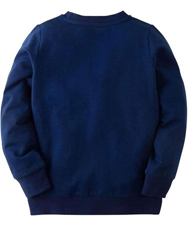 Girls Cotton Sweatshirt | Casual Long Sleeve Jumper | Toddler T-Shirt | Age 1-12 Years | 7-8 Years | Blue - Buy Online on GoSupps.com
