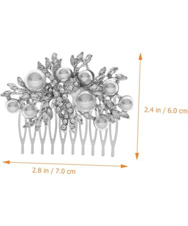 MAGICLULU Bridal Comb Bridesmaid Hair Accessories Bridal Headpiece Diamond Hair Accessories Crystal Side Comb Bride Headpieces for Wedding Metal Hair Clip Tiara Dress The Photo Rhinestone - Buy Online on GoSupps.com
